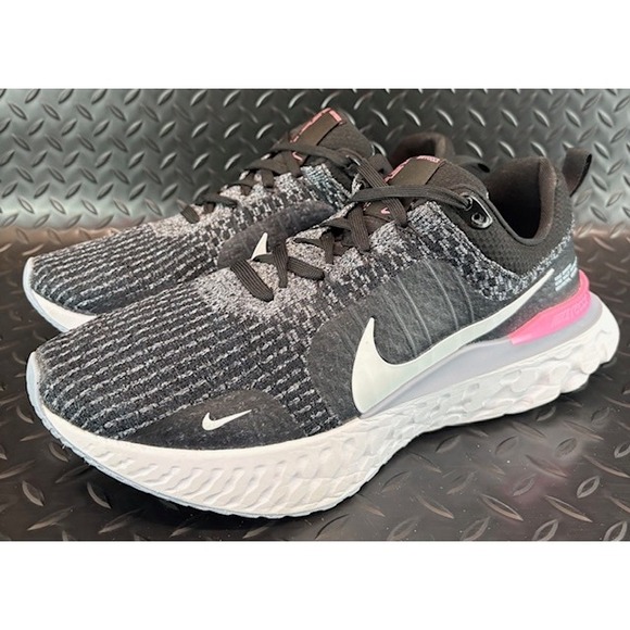 Nike Other - Nike React Infinity Run Black Grey Pink DZ3014-001 Mens sneakers size 12.5